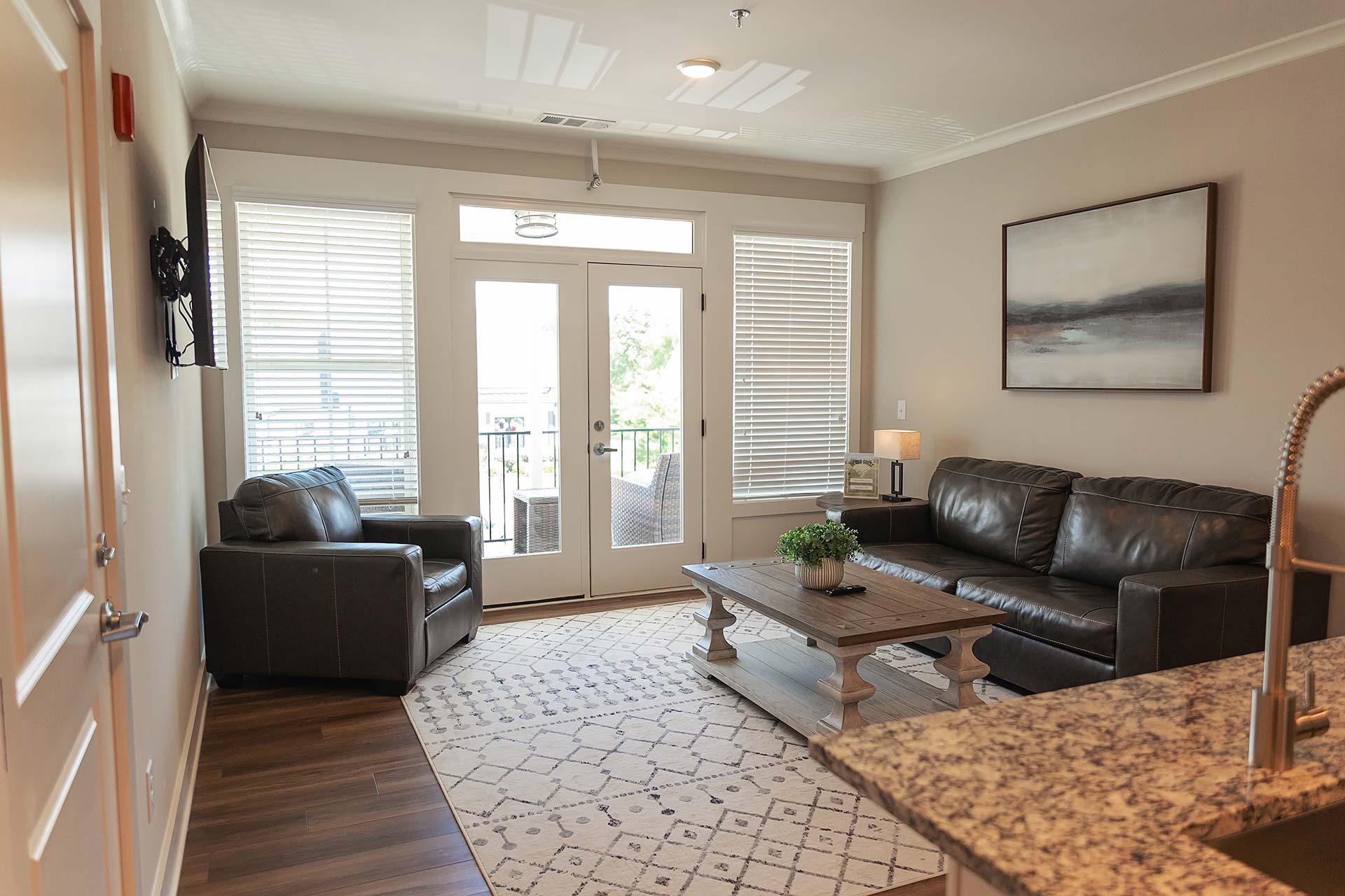 Clubhouse Suite living room with sofas